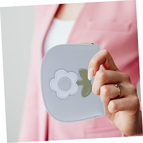 Leather Wallet Women Small Purse for Women Zipper Wallet Card Holder Purse3