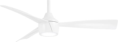 Miniatura 8 de MINKA-AIRE Skinnie - Ventilador de techo LED para exteriores (44 pulgadas), color blanco plano