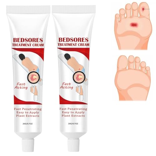 2pcs Bedsore Repair Creams,Bedsore Cream,Bedsore Wound Care,Pressure Sore Relief Cream,Pressure Sore Healing Cream,Bedsore Relief Ointment,Healing Cream for Wounds,Bedsore Cream,Fast Wound Healing Gel