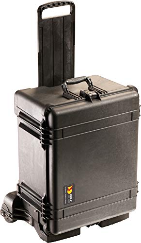 PELI 1620M valise mobile étanche avec poignée d'extension rétractable et roues robustes, étanche à l'eau et à la poussière IP57, capacité de 72L,...