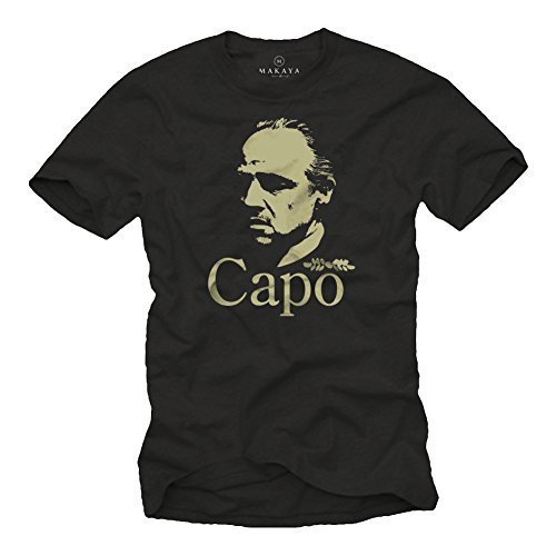 T-Shirt Homme Le Parrain Marlon Brando Noir Taille XL