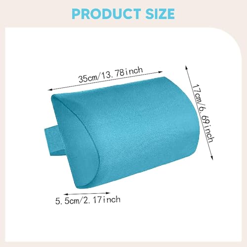 Almohada de Espuma para Cuello 35 cm Azul Ergonomica miniatura 6