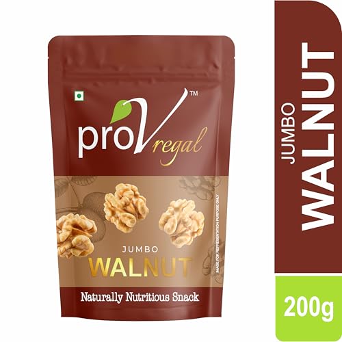 Image of ProV Regal - Walnut 200 gm | Jumbo Size walnuts | Gourmet Nuts | Healthy Snack | Fresh and Natural