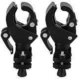 PACKOVE Rollstuhl Stockhalter Zubehör 2 Stück Gehstockhalter Für Rollator Und Elektromobil Mit Drehbarem Und Einstellbarem Kunststoff Halter Für Mobilitätshilfen