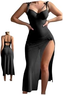 لانجيري تل نسائي طويل - قميص نوم بيبي دول طويل مفتوح - تصميم أنثوي أنيق ومريح - وان سايز يناسب من 60 حتى 90 كجم