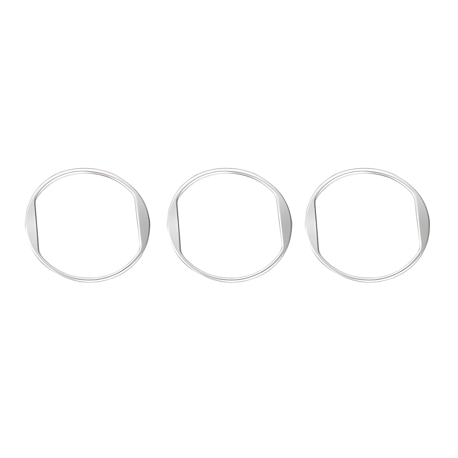 Dashboard Trim Air Vent Compatible with for Mustang 2015-2023 Car Center Air Vent Trim Ring Air Outlet Decorative Cover Sticker