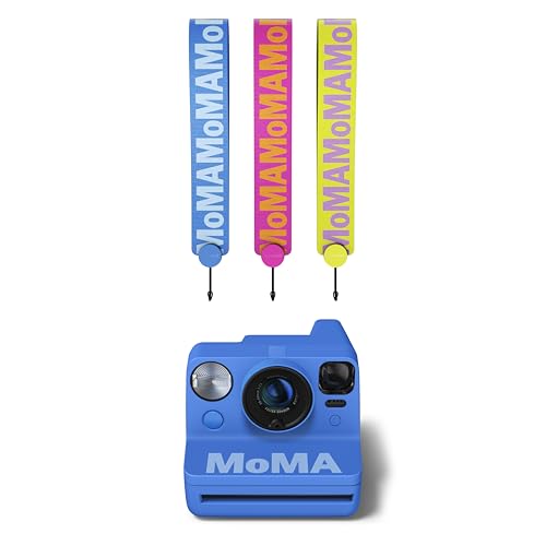Image of Polaroid Now 3rd Generation I-Type Instant Film Camera - Polaroid x MoMa Limted Edtion - Includes Three Limited edtion MoMa Camera Straps - Camera Only No Film (9182)