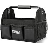 Detailing Caddy Organizer with Handle - Storage, Cars, & Cleaning Caddy for Supplies, Tools, & Home Improvement - Heavy Duty Car Detailing Supplies With Multi-Pockets & Collapsible Tote Design