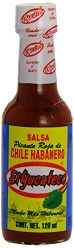 MexGrocer El Yucateco Green Habanera Salsa 120 ml (Pack of 2)