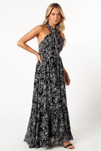 Image of Petal & Pup Women's Lennon Halterneck Maxi Dress