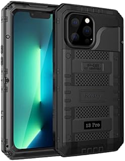 Beeasy for iPhone 13 Pro Case Waterproof Heavy Duty Shockproof Tough Metal Armour Cover Dustproof Built-in Screen Protector, 360 Full Body Military Protective Rugged Case for iPhone 13 Pro 6.1inch