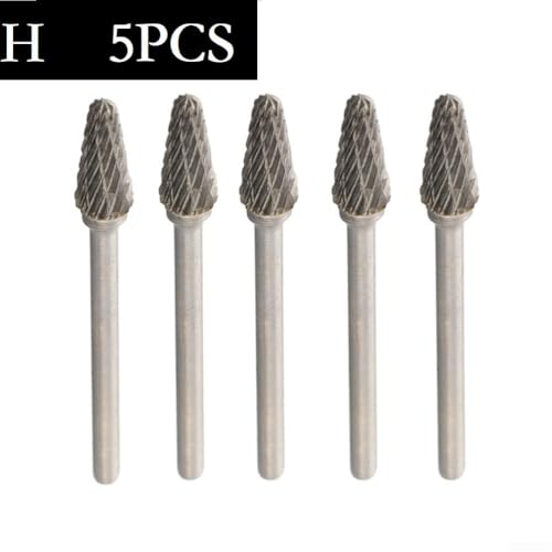 Fresas rotativas de carburo 3x6mm 5 piezas miniatura 4