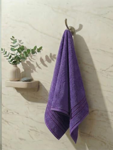 Image of Monte Carlo Essential 100% Cotton Small Bath Towel | 340 GSM Ultra Lightweight & Quick Dry | Soft Absorbent Compact Towel 60x120 cm | Bathroom Towel for Gym, Travel & Daily Use (Soho) | Wine Red