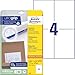Produktbild Avery Zweckform Universal-Etiketten ultragrip 105x148 mm VE=120 Etiketten / 30 Bogen weiß