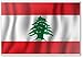 Aimant de réfrigérateur classique avec drapeau du Liban