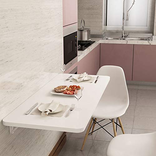 Table de cuisine murale rabattable et bureau informatique flottant 100cm - 2