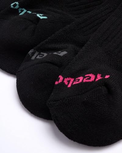 Image of Reebok Womens No Show Socks Moisture Wicking Cushioned Low Cut Socks 6 Pack
