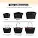 LOUKAYCCI Felt Purse Organizer Insert for Longchamp Le Pliage L Handbag Insert (Large, Black)