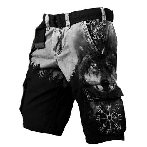 Short Cargo pour Homme Multi-Poche pour Randonnée et Trekking