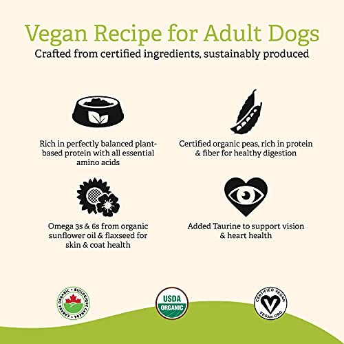Gather Endless Valley Plant Based Dog Food, 16 Lb – Vegan Recipe – No Gmos, No Artificial Colors, Flavors Or Preservatives – With Organic Ingredients – Complete Balanced Nutrition For Vegan Dogs #TOP2
