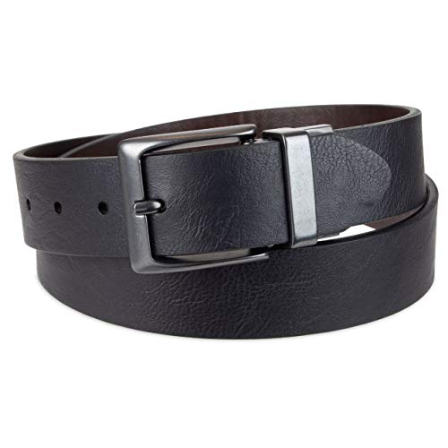Image of Levi's Leather Men's Levis 40Mm Reversible Belt With Brushed Silver Buckle