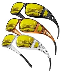 Transparent Grey/Night Vision + Glossy Black/Night Vision + Transparent Brown/Night Vision