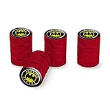 GRAPHICS & MORE Justice League Batman Athletic Logo Tire Rim Wheel Aluminum Valve Stem Caps