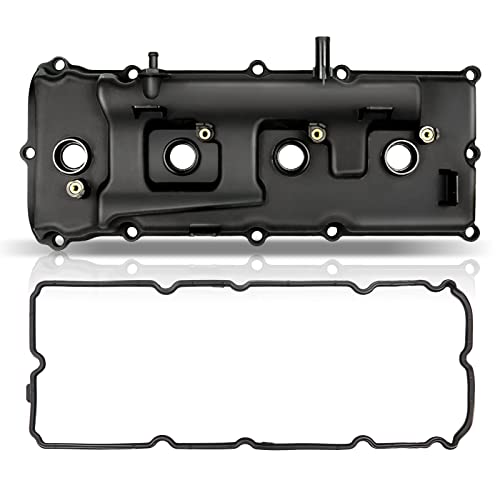 A-Premium Left Side Engine Valve Cover, With Gasket & Pcv Valve & Spark Plug Seal Compatible With 2006-2017, Nissan Armada Pathfinder Titan Nv2500 Nv3500, Infiniti Qx56, V8 5.6L, 13264Ze01A #TOP5