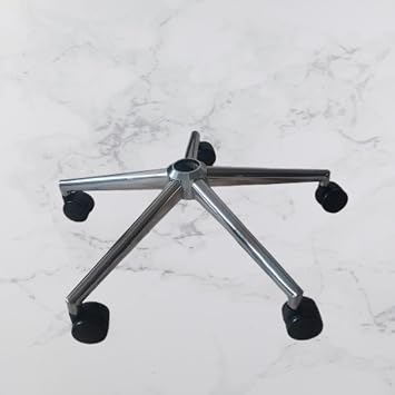 Ofis Sandalyesi Aya , Krom Y ld z Ayak  ap 64 cm, 5 Adet Doblo Teker  ap 60 mm, D ner Sandalye Yedek Par as