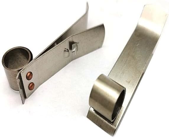 5pcs Stainless Steel Spring Clamp Carbon Brush Holder - Durable Compression Clip Circlip for Generators and Workshops(25x60mm)