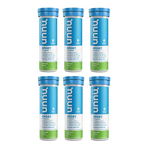 Nuun NUU-SGLNUUNLL Active: Lemon+Lime Electrolyte Enhanced Drink Tablets(6-Pack Of 10 Tablets)6 cover
