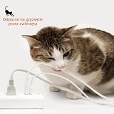shinfly porządki na kable 10m-13mm, samozamykający się organizer do zarządzania kablami, schludny pokrowiec na kabel do komputera, telewizora PC, domu i biura, organizer na przewody, biały