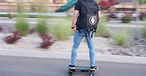 Goride Electric Skateboard Or Regular Skateboard Longboard Backpack Bag Carrier For Any Size Board With Laptop Case And Large Storage Compartments For School, Work, Or College Tech (Black) #TOP6