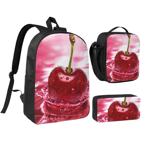 Sac à dos cerises triples rangements pour tout organiser facilement