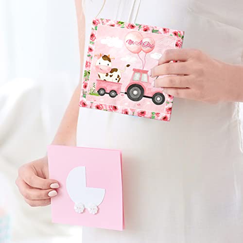 Farm Animals Napkins-40Pcs Pink Cow Party Decorations For Girls Barnyard Farm Animals Themed Disposable Paper Napkins For Girls Baby Shower Party #TOP1
