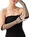 OTPEH Lone Fishnet Gloves Fingerless For Women Fish Net Arm Sleeve Mesh Emo Goth Punk 80s Scene Accessories