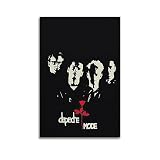 YNTNDYGV Depeche Mode Poster Vintage Music Band Poster Decorative Painting Canvas Wall Posters and Art Picture Print Modern Family Bedroom Decor Posters 12x18inch(30x45cm)