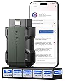 TOPDON TopScan Master OBD2 Scanner Bluetooth, Valise Diagnostic Auto pour iOS & Android, Tous systèmes, Test Actif/30+ Services/120+ Marques, Can-FD&DoIP, FCA/Nissan/Renault SGW, Assistance IA