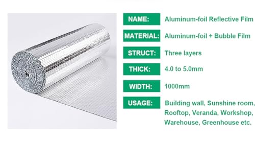 Láminas reflectoras de aluminio autoadhesivas que reducen la pérdida de calor en el hogar 6