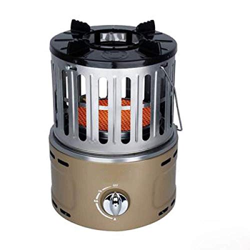 Qbylyf Calentadores Eléctricos Calentador De Gas De Aire Caliente, Inicio De Múltiples Funciones Al Aire Libre Mini Portátil De Gas Licuado, Gas Natural Caliente Velocidad Silenciosa Asar Estufa khfg