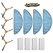 Hasaller Hauptbürste Seitenbürsten Filter Mop Kit für Mamibot EXVAC650 EXVAC660 EXVAC680S EXVAC880 Roboter Staubsauger Ersatz Zubehör Set beinhaltet 1 Hauptrollenbürste 4 HE