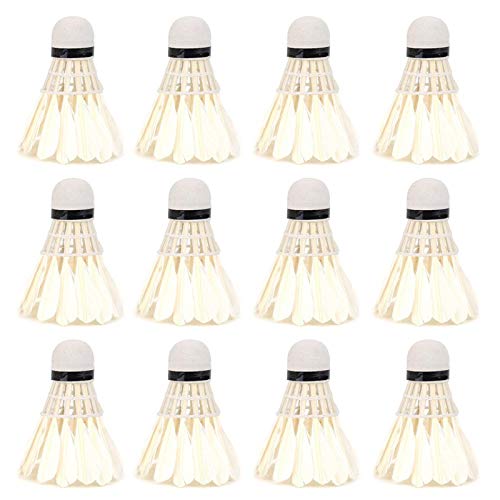 VGEBY 12Pcs Badminton Shuttlecocks, Badminton Ball Advanced High Speed Badminton Balls