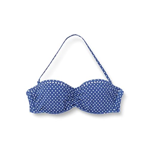 Seafolly Beach Belle Bustier Bandeau Reggiseno Bikini, (Blue Opal Blue Opal), 4B (Taglia Produttore: 14) Donna