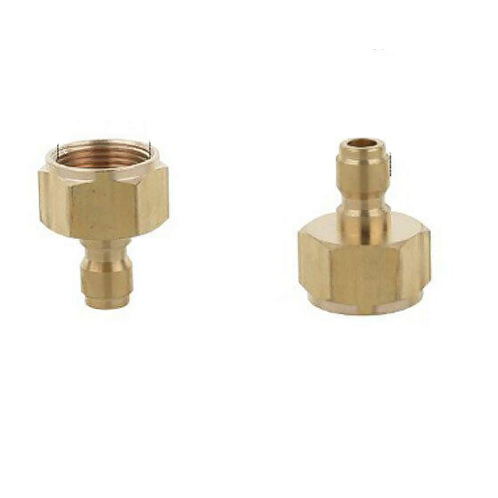 Pressure Washer Gun Adapter BE-TOOL 1/4" Pressure Washer Adapter Quick Release Coupling Adapter for Garden Hose Pressure Washer Gun 2PCS (3#)