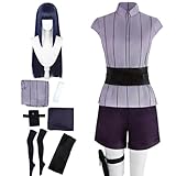 BAIJAHUXI Women Costume Outfit Dress Purple Uniform For Halloween Full Set (Black, Large)