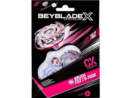 cavernedesjouets Coffret toupie - pour Beyblade x Brush Fox j 9-70gr cx - Set toupie + Lanceur - Type Attaque + 1 Carte