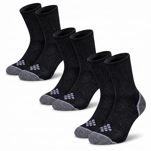 Image of True Energy Men's Crew Socks with TRU-X Technology, Athletic Basketball Socks with Cushioned Comfort and Support, 3 Pairs