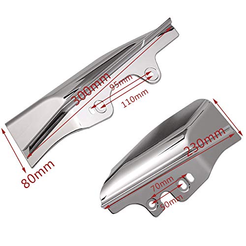 Hiyoyo Chrome Mid-Frame Air Deflector Compatible For Harley Davidson Touring Street Electra Glide Road King Flhr Flhx Fltr Flht 2001-2008 2005 2003 #TOP3