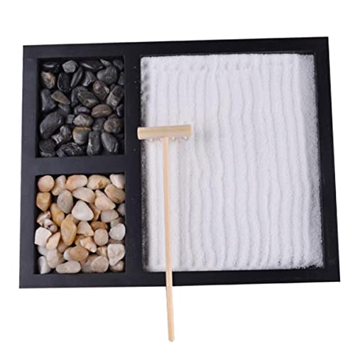 Bac à sable Zen miniature en résine pour décoration de bureau et accessoires de jardin