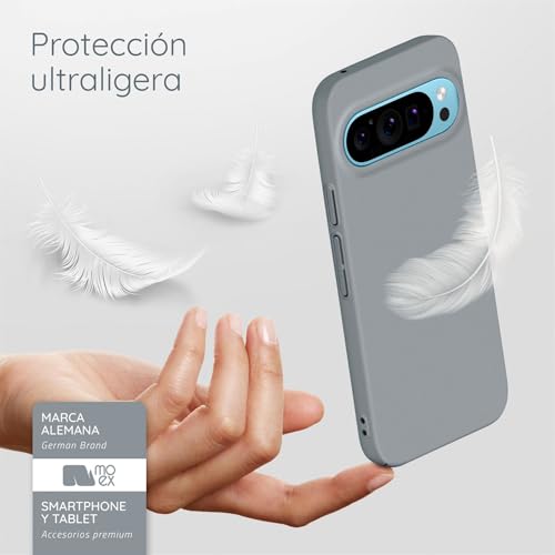 Funda Google Pixel 9 Pro moex Alpha Case carcasa rígida gris ligera de plástico 3